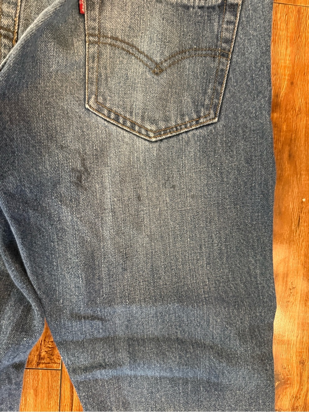 Levi's 505 Set of 2 Boys Blue Straight Slim Jeans Size 20 28x30 - Picture 12 of 13